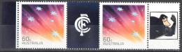 Australia 2012 AFL Footy Stamps - Carlton Blues 60c Pair MNH - Football - Neufs