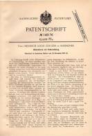 Original Patentschrift - Billardstock Mit Federwirkung , 1902 , Fa. H. Jürgens In Hannover , Billard !!! - Billiards