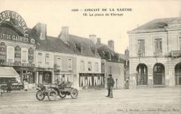 CIRCUIT DE LA SARTHE 1906 , AUTOMOBILE ,  N°19 , La Place De VIBRAYE - Vibraye