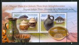 HUNGARY-2012. Potteries - Hungary-Slovenia 1st Joint Issue - Hungarian Issue  Souv.Sheet MNH!! - Neufs