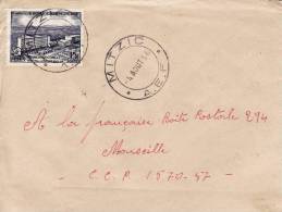 MITZIC - GABON - AFRIQUE - COLONIE FRANCAISE - N° 234 HOPITAL DE BRAZZAVILLE - LETTRE PAR AVION - Briefe U. Dokumente