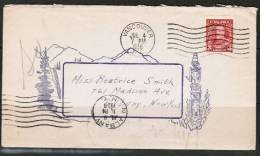 CANADA    Scott # 219  On ILLUSTRATED COVER To Albany,NY,USA (Jul/4/1936) - Covers & Documents