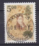 ## Norway 2000 Mi. 1361    5.00 Kr Lars Levi Læstadius, Priester & Botaniker Deluxe SKANFIL HAUGESUND Cancel !! - Usados