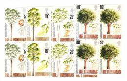 British Honduras 1971 Hardwood Tree Of Belize Blk Of 4 MNH - Honduras Británica (...-1970)