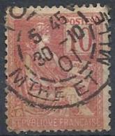 1900-01 FRANCIA USATO ALLEGORIA TIPO MOUCHON 10 CENT II TIPO - FR479-2 - 1900-02 Mouchon