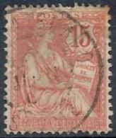 1902 FRANCIA USATO ALLEGORIA TIPO MOUCHON 15 CENT - FR480-2 - 1900-02 Mouchon