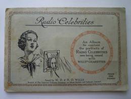 ALBUM  RADIO  CELEBRITIES  (WILLS's  CIGARETTES)  50 Images - Wills