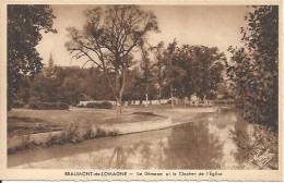 BEAUMONT DE LOMAGNE. LA GIMONE ET LE CLOCHER DE L' EGLISE. - Beaumont De Lomagne