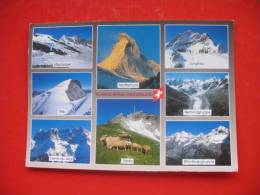 MISCHABEL,TITLIS,SANTIS,MATTERHORN,JUNGFRAU,...;FROG STAMP - Matt