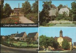 AK Bad Düben, Platz Der Jugend, Burg Mit Freilichtbühne, Rathaus, Gel, 1975 - Bad Düben