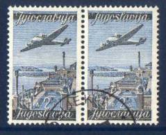 YUGOSLAVIA 1947 Air 2d Transposed Inscription Used.  Michel 517II/I Cat. €70. - Usati