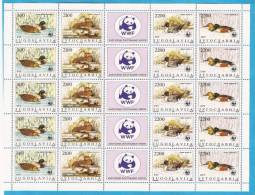 1989x -2328-31 JUGOSLAVIJA WWF BIRDS ANATRE  5 STRIPS   PANDA MNH - Blocs-feuillets