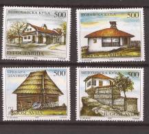 1992X  2574-77  JUGOSLAVIJA  HOUSES. Museum Exhibits MNH - Unused Stamps