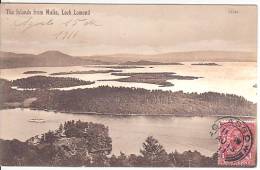 Uk Scotland The Islands From Mulia Loch Lomond Vintage Original Postcard Ca1900 Ak Cpa [WIN3_312] - Dunbartonshire