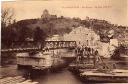 Belle Carte Animee DUN SUR MEUSE Le Pont De La Tour Dans Les Annees 20 - Dun Sur Meuse