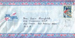 $1.50  America Cup Challenge,Single   On Air Letter To USA - Lettres & Documents