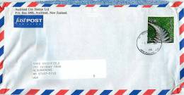 $2 Fern Single  On Air Letter To USA - Lettres & Documents