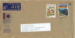 $1.30  White River Rafting, 70 C Milford Track  On Air Letter To UK - Covers & Documents