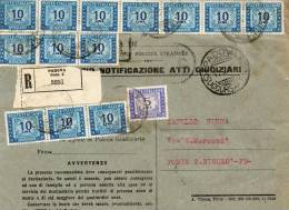 1952  LETTERA RACCOMANDATA CON ANNULLO   PADOVA SUCC 2 - Strafport