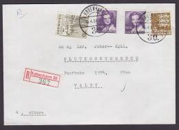 ## Denmark Registered Recommandée Einschreiben KØBENHAVN 30. Label 1984 Cover Brief To VALBY (Cz. Slania) - Lettres & Documents