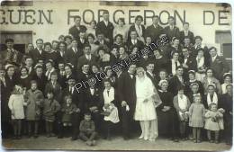 CPA Carte Photo Mariage Famille Commerce 1920 PLOZEVET Finistère 29 Bretagne - Plozevet