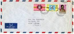 CONGO - AIR MAIL COVER TO ITALY 1972 / THEMATIC STAMPS-TELECOMMUNICATIONS - Used