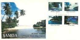 1984  Scenic Views Unaddressed FDC - Samoa (Staat)