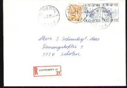 Recommandé - Antwerpen 13A - 13-2-84 - Lettres & Documents