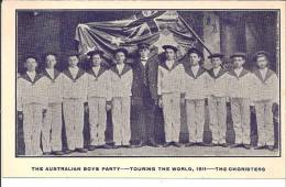 AUS016a  SELTENE Advertising Card (Werbekarte) / Australian Boys Chor 1911, Werbekarte - Autres & Non Classés