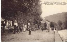 CPA ( PETANQUE )  CHATEAUNEUF LES BAINS La Terrasse  Des Grands Bains Au Bord De La Sioule - Bowls