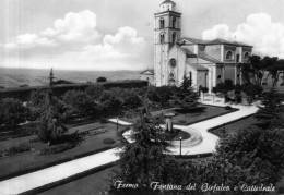 Bellissima Cartolina  Anni  60   "   FERMO  - Fontana Del Girfaleo E Cattedrale " - Fermo