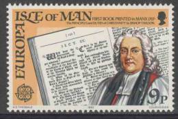 Isle Of Man 1982 Mi 213 YT 203 ** Pressure Of The First Book In Manx (1707) By Bishop Thomas Wilson (1663-1755) - Andere & Zonder Classificatie