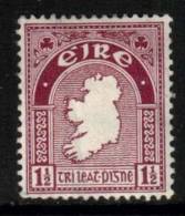 Ireland Scott 108 - SG113, 1940 E Watermark 1.1/2d MH* - Unused Stamps