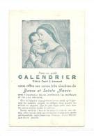 Calendrier, Avec Ce Petit Calendrier, Votre Curé J. Lacourt ... - 1949 - Grossformat : 1941-60