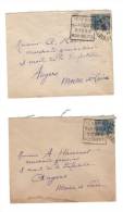 Enveloppes De 1929 Du 41 Pour Le 49 Avec Timbre N°257 A Et B Seuls Avec Bandes Publicitaires Différentes Sur Le Côté - Cartas & Documentos