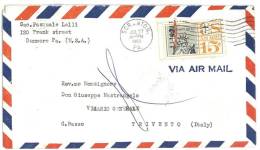 STATI UNITI - USA - POSTAL HISTORY  - AIR MAIL  POSTA AEREA  DA SCRANTON VERSO L´ITALIA - Poststempel