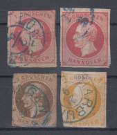 Germany State Hanover King Georg V  Mi#14,16,19 1859,1861 USED - Hannover