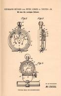 Original Patentschrift - P. Jokiel In Velten I.M., 1901 , Uhr Mit Zählwerk !!! - Autres & Non Classés