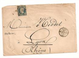 Lettre - SEINE - PARIS - Etoile Muette S/TPND N°10 Présidence - + Càd "K" - 1854 - 1852 Luigi-Napoleone