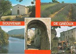 04 - GREOUX LES BAINS - Souvenir Multi-vues. - Gréoux-les-Bains