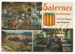 Salernes (83) :  3 Vues Dont Atelier De Fabrication Du Carrelage Env 1985 (animée). - Salernes
