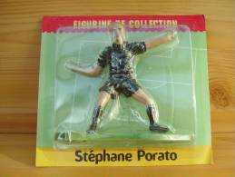 Figurine Starlux Metal Joueur Football 1998  "  Stephane Porato  "  N° 35 - Starlux