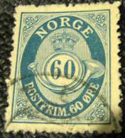 Norway 1893 Posthorn 60ore - Used - Gebraucht