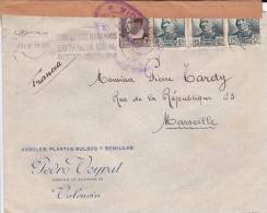 ESPAGNE - 1937 - ENVELOPPE De VALENCIA Avec CENSURE Pour MARSEILLE - Marcas De Censura Republicana