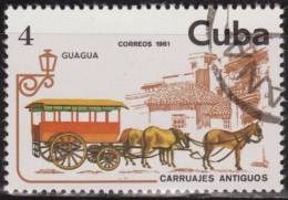 Cuba 1981 Scott 2421 Sello * Carruajes Antiguos Guagua De Caballos Michel 2570 Yvert 2276 Stamps Timbre Briefmarke Kuba - Ungebraucht