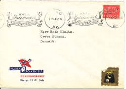 Norway Cover Sent To Denmark Oslo 5-12-1963 Single Stamped Use The Christmas Seal - Brieven En Documenten