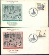 Inuit Hunting , Honoring The Art Of The Inuit  , Canada FDCs - Cartas & Documentos