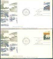 Phosphor Bands   , Canada FDCs - Lettres & Documents