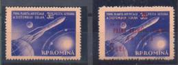 Romania Airplanes Stamps With & Without Overprint Mi#1764,1794  1959 MNH ** - Unused Stamps