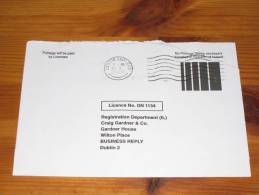 Cover Ireland Irland 1996 Cathair Saidhbhin Echt Gelaufen Used Postage Paid By Licence No Stamp Necessary - Brieven En Documenten